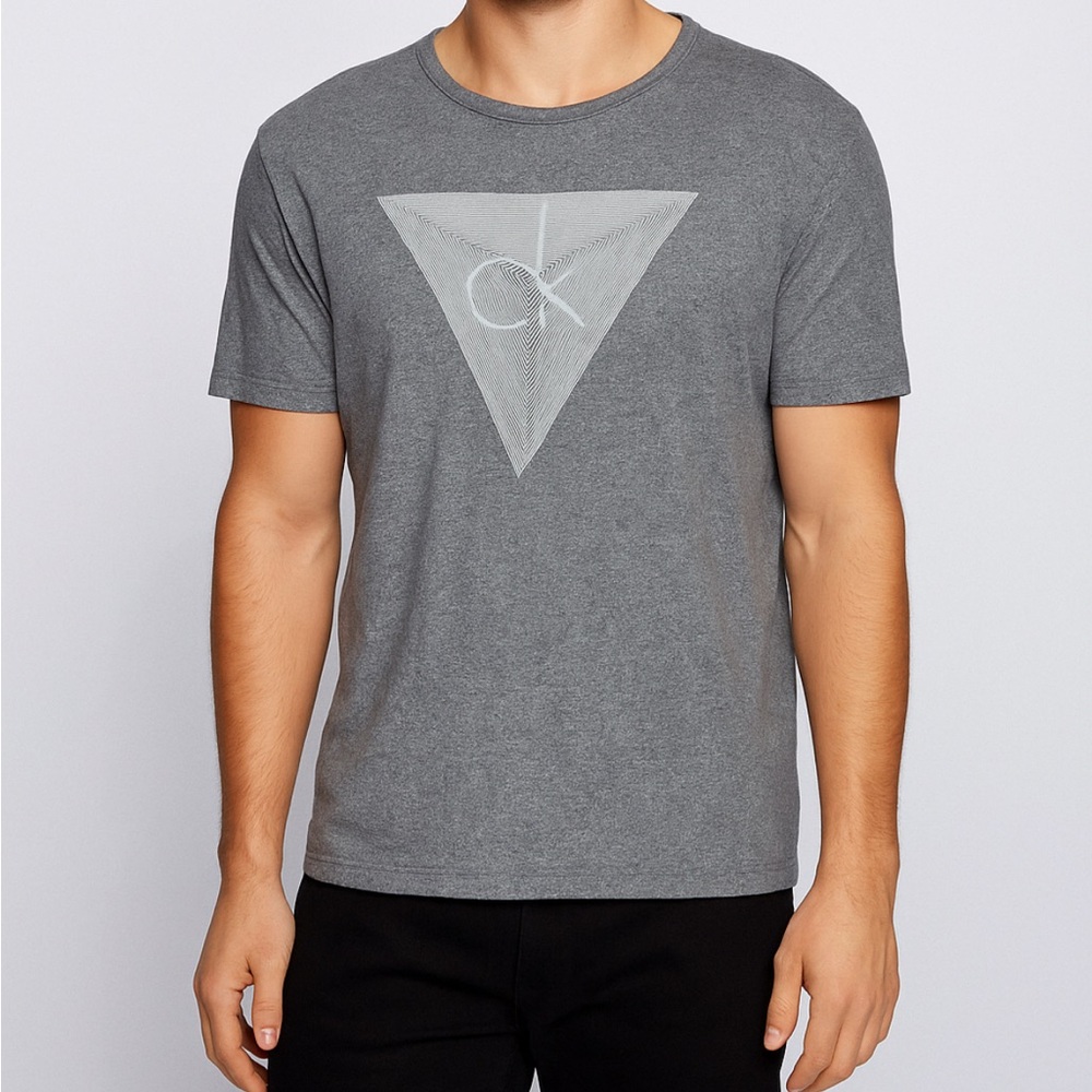 Calvin Klein Men’s Graphic T-Shirt size XXL Gray Short Sleeve Men’s